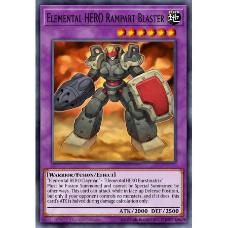 Elemental HERO Rampart Blaster (Super Rare)