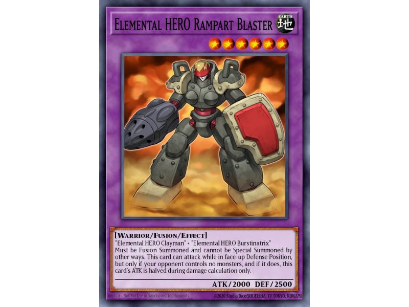 Elemental HERO Rampart Blaster (Super Rare)