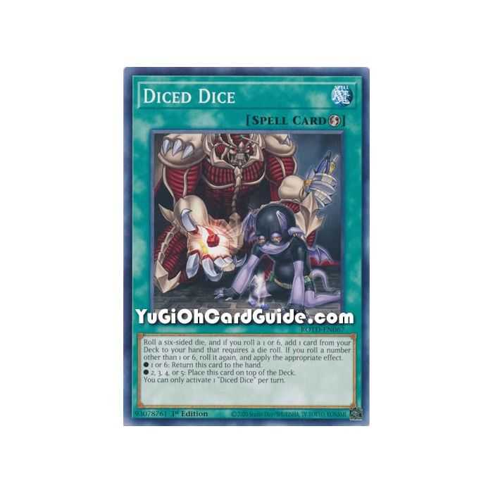 Diced Dice (Common) – Rise of the Duelist | Carta YUGIOH en México