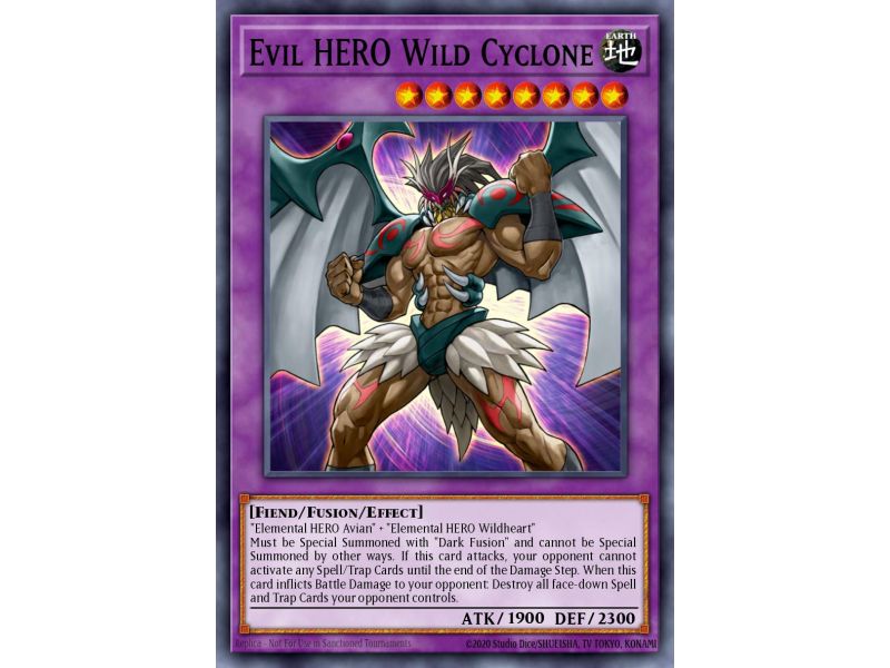 Evil HERO Wild Cyclone (Super Rare)