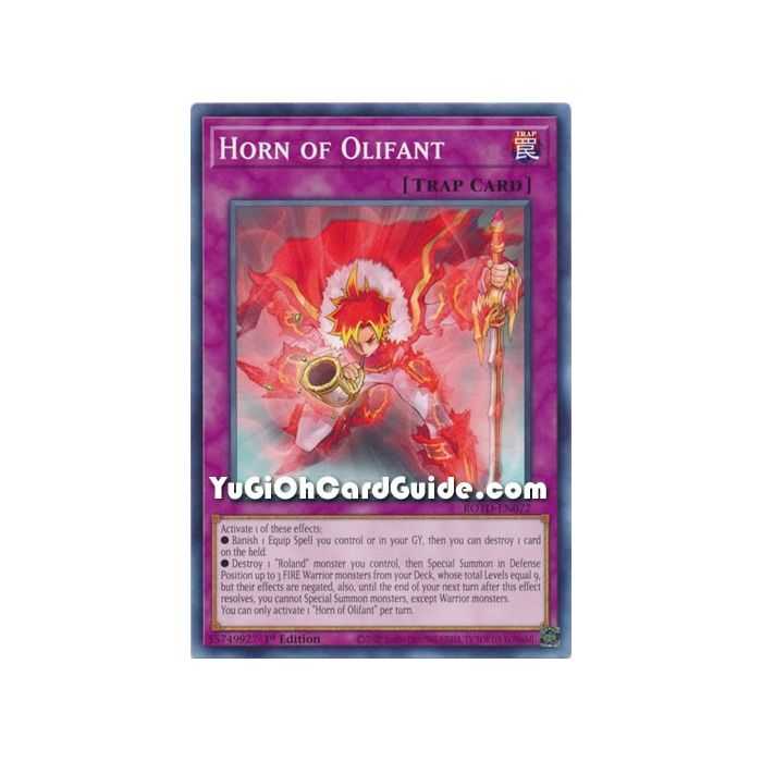 Horn of Olifant (Common) – Rise of the Duelist | Carta YUGIOH en México