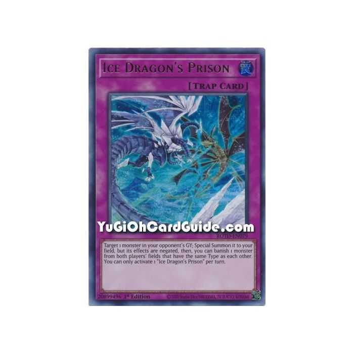 Ice Dragon's Prison (Ultra Rare) – Rise of the Duelist | Carta YUGIOH en México