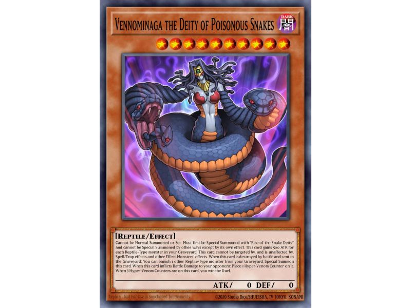 Vennominaga the Deity of Poisonous Snakes (Ultra Rare)