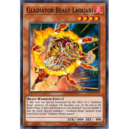 Gladiator Beast Laquari (Secret Rare)