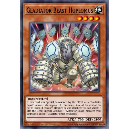 Gladiator Beast Hoplomus (Secret Rare)