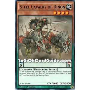 Steel Cavalry of Dinon (Rare) – Breakers of Shadow | Carta YUGIOH en México
