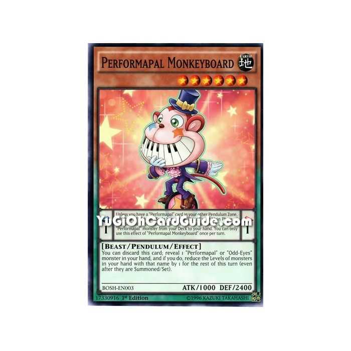 Performapal Monkeyboard (Common) – Breakers of Shadow | Carta YUGIOH en México