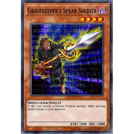 Gravekeeper's Spear Soldier (Ultra Rare)