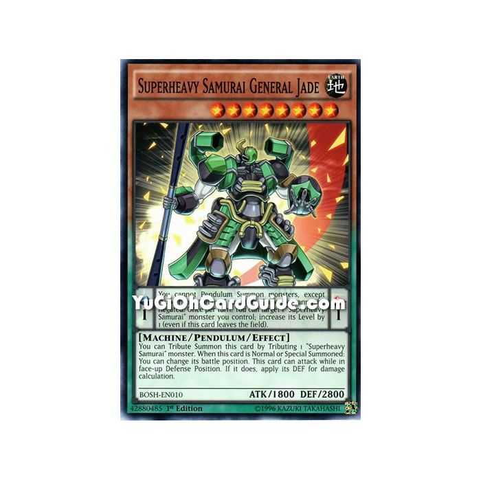 Superheavy Samurai General Jade (Common) – Breakers of Shadow | Carta YUGIOH en México