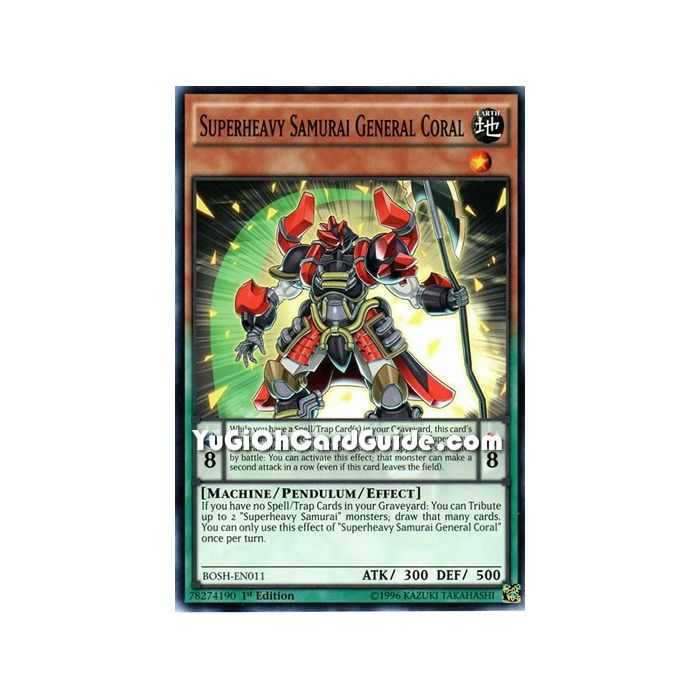 Superheavy Samurai General Coral (Common) – Breakers of Shadow | Carta YUGIOH en México
