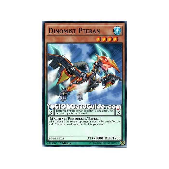 Dinomist Pteran (Rare) – Breakers of Shadow | Carta YUGIOH en México
