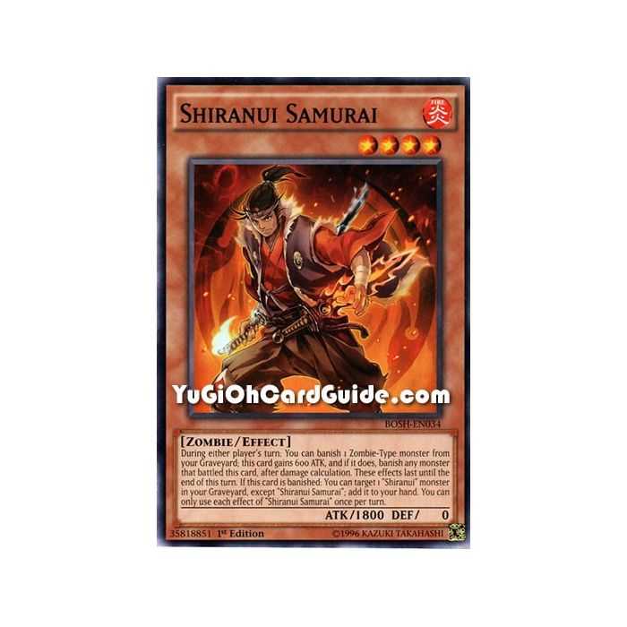 Shiranui Samurai (Common) – Breakers of Shadow | Carta YUGIOH en México