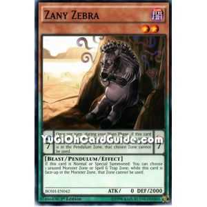 Zany Zebra (Common) – Breakers of Shadow | Carta YUGIOH en México