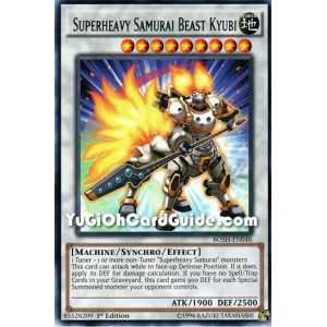 Superheavy Samurai Beast Kyubi (Rare) – Breakers of Shadow | Carta YUGIOH en México