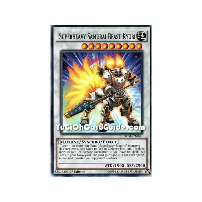 Superheavy Samurai Beast Kyubi (Rare) – Breakers of Shadow | Carta YUGIOH en México