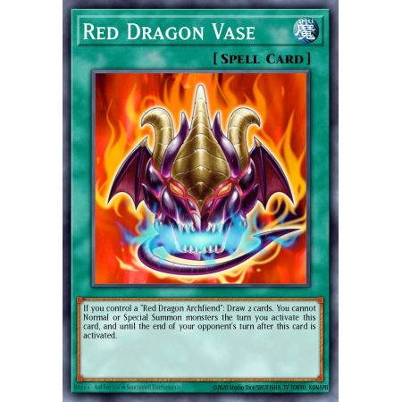 Red Dragon Vase (Rare)