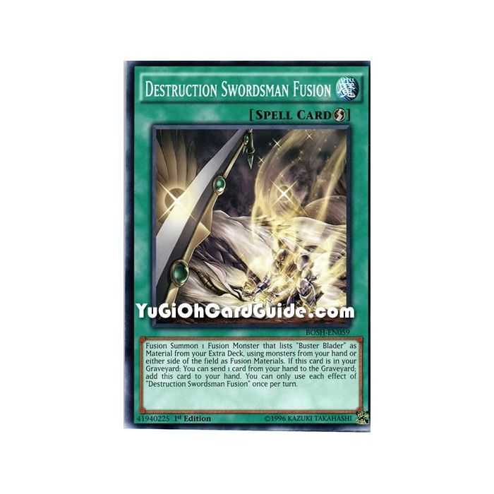 Destruction Swordsman Fusion (Common) – Breakers of Shadow | Carta YUGIOH en México