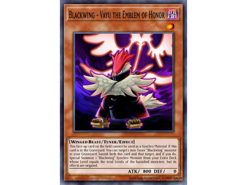Blackwing - Vayu the Emblem of Honor (Secret Rare)