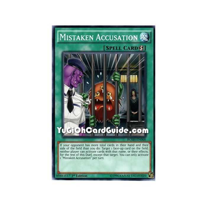 Mistaken Accusation (Common) – Breakers of Shadow | Carta YUGIOH en México
