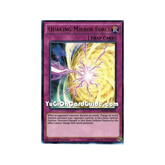 Quaking Mirror Force (Ultra Rare) – Breakers of Shadow | Carta YUGIOH en México