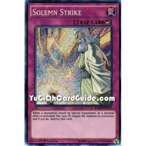 Solemn Strike (Secret Rare) – Breakers of Shadow | Carta YUGIOH en México