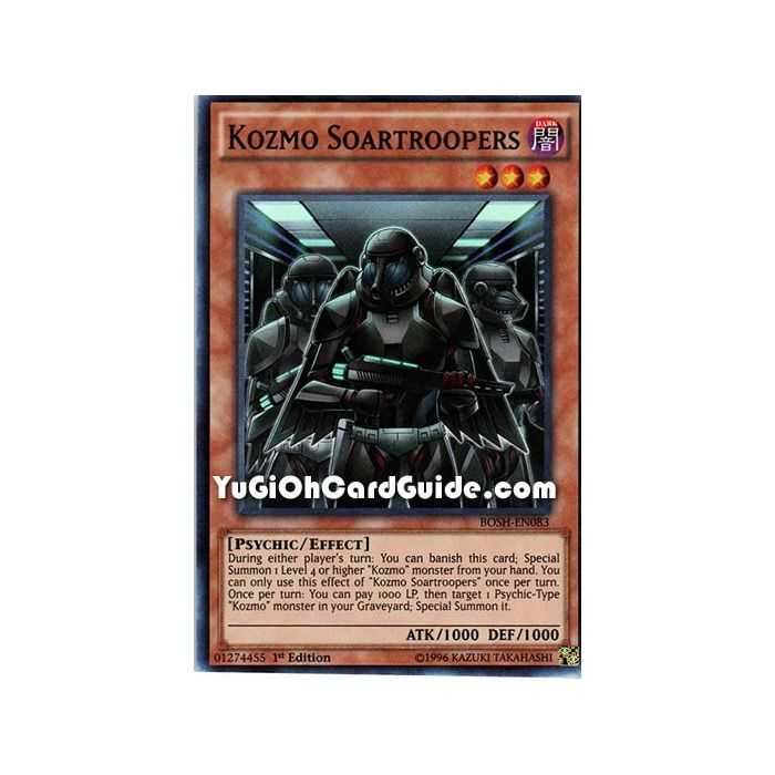 Kozmo Soartroopers (Super Rare) – Breakers of Shadow | Carta YUGIOH en México