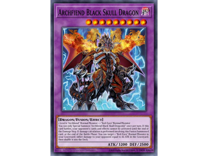 Archfiend Black Skull Dragon (Common)