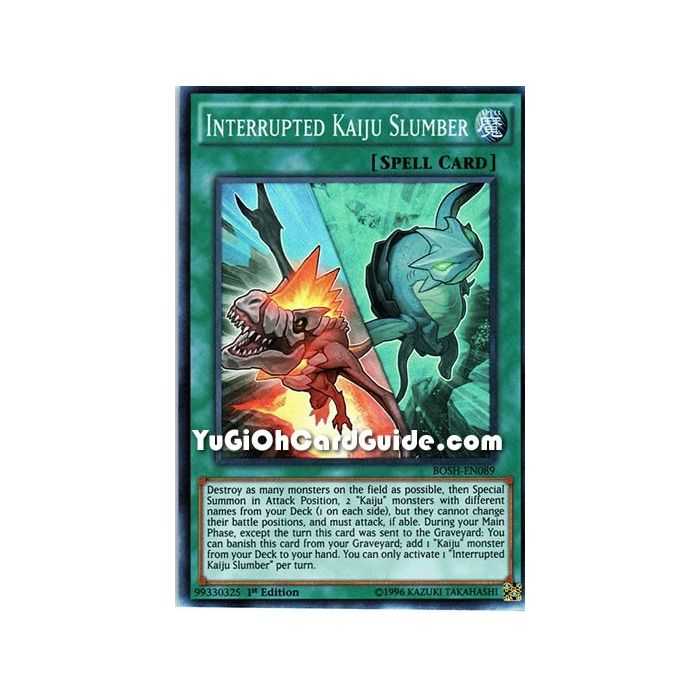 Interrupted Kaiju Slumber  (Super Rare) – Breakers of Shadow | Carta YUGIOH en México