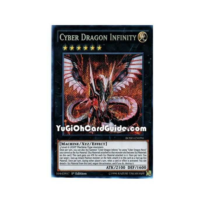 Cyber Dragon Infinity (Secret Rare) – Breakers of Shadow | Carta YUGIOH en México