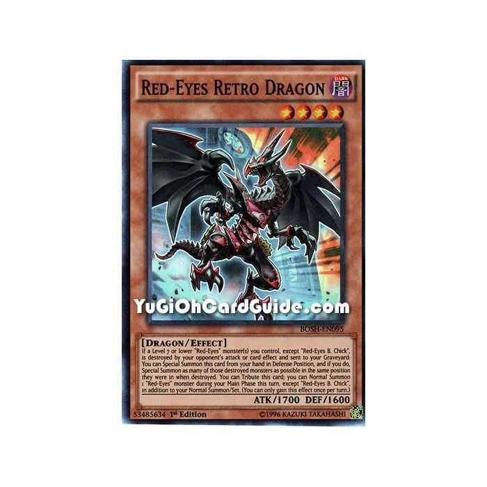 Red-Eyes Retro Dragon (Super Rare) – Breakers of Shadow | Carta YUGIOH en México