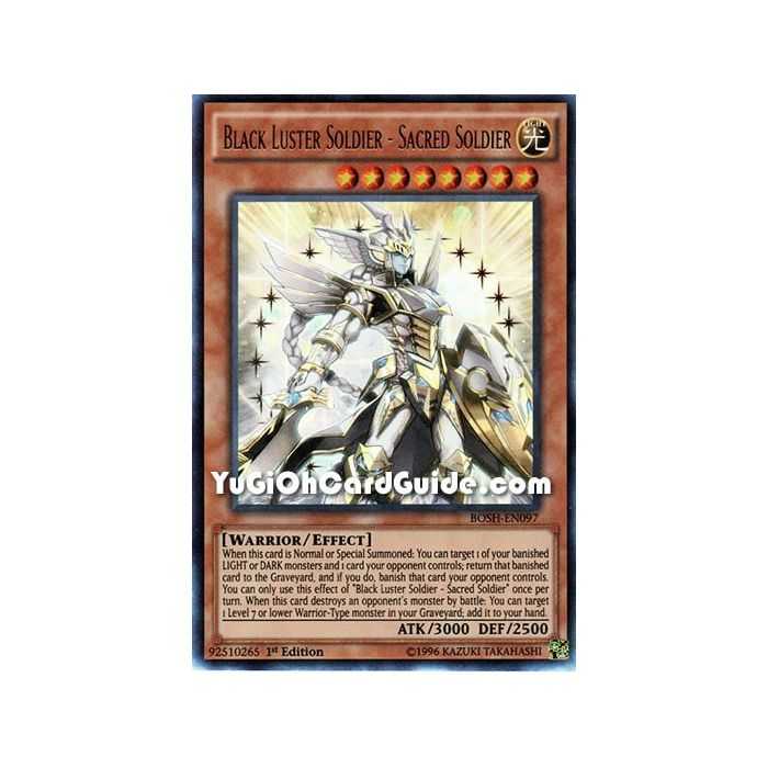 Black Luster Soldier - Sacred Soldier (Ultra Rare) – Breakers of Shadow | Carta YUGIOH en México