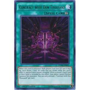 Contract with Don Thousand (Ultra Rare) – Duelist Saga | Carta YUGIOH en México