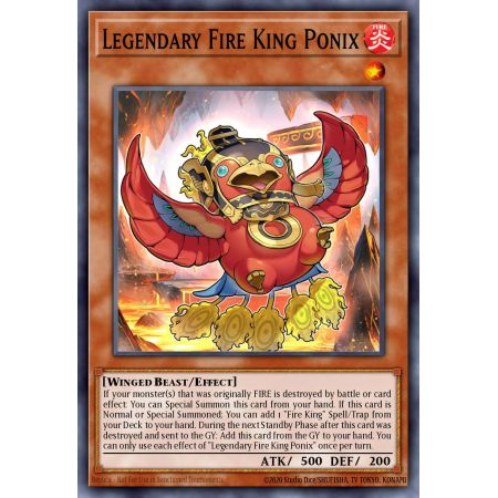 Legendary Fire King Ponix (Secret Rare)