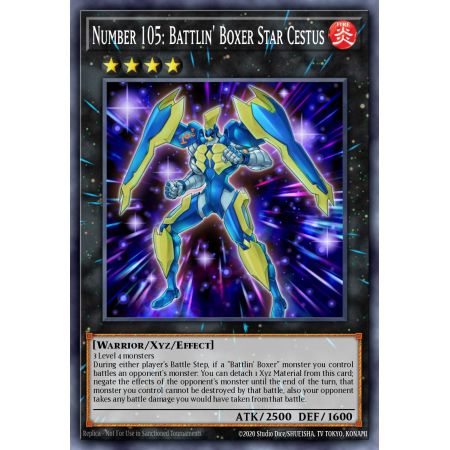 Number 105: Battlin' Boxer Star Cestus (Super Rare)