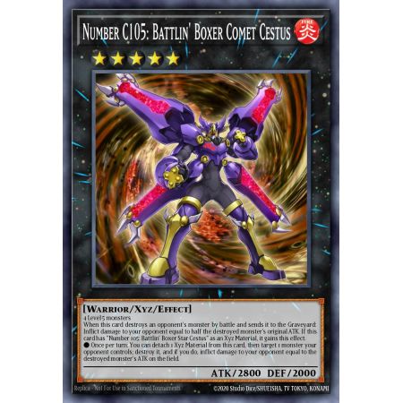 Number C105: Battlin' Boxer Comet Cestus (Ultimate Rare)