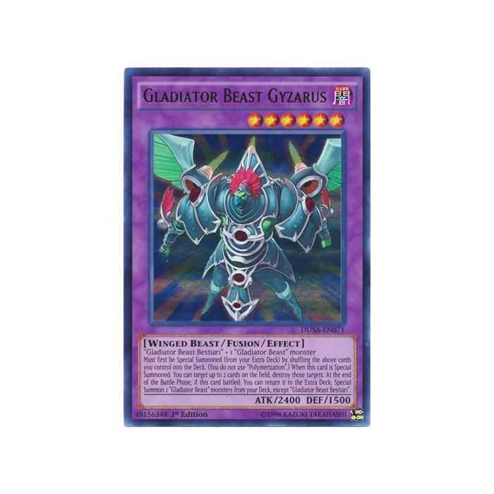 Gladiator Beast Gyzarus (Ultra Rare) – Duelist Saga | Carta YUGIOH en México