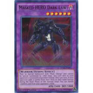 Masked HERO Dark Law (Ultra Rare) – Duelist Saga | Carta YUGIOH en México
