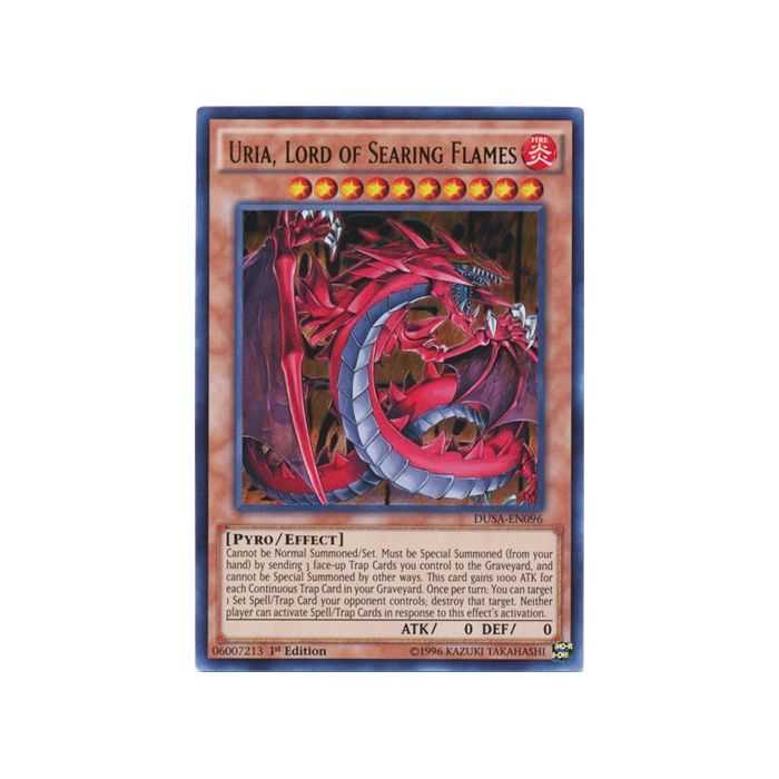 Uria, Lord of Searing Flames (Ultra Rare) – Duelist Saga | Carta YUGIOH en México