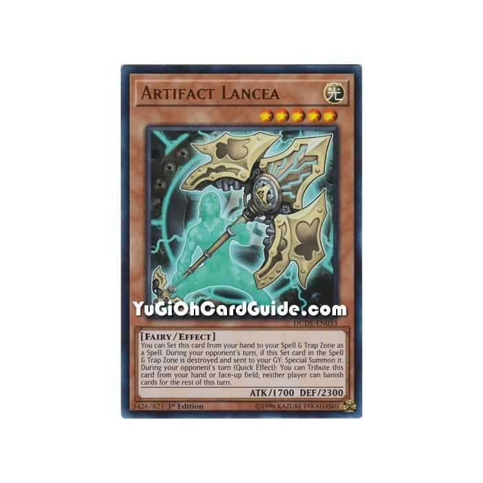 Artifact Lancea (Ultra Rare) – Duel Devastator | Carta YUGIOH en México