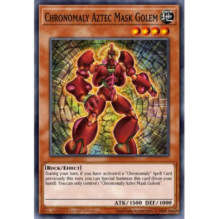 Chronomaly Aztec Mask Golem (Super Rare)