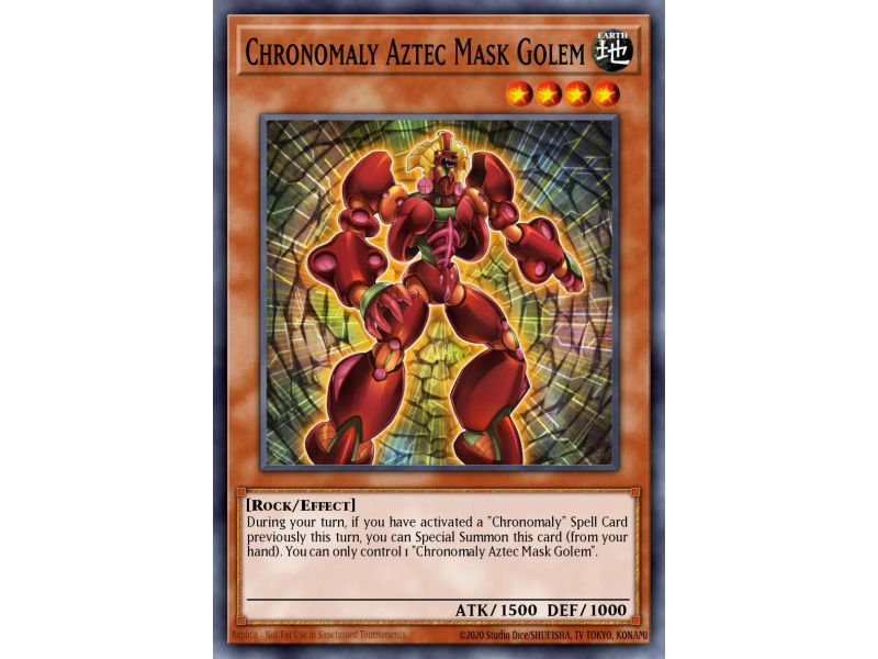 Chronomaly Aztec Mask Golem (Super Rare)