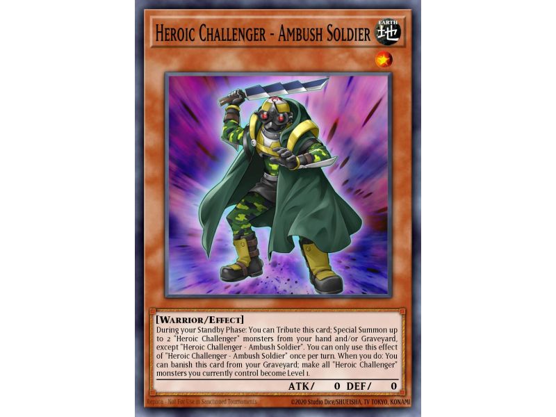 Heroic Challenger - Ambush Soldier (Secret Rare)
