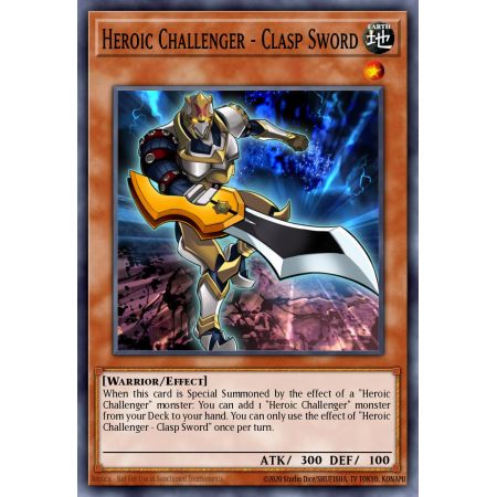 Heroic Challenger - Clasp Sword (Super Rare)