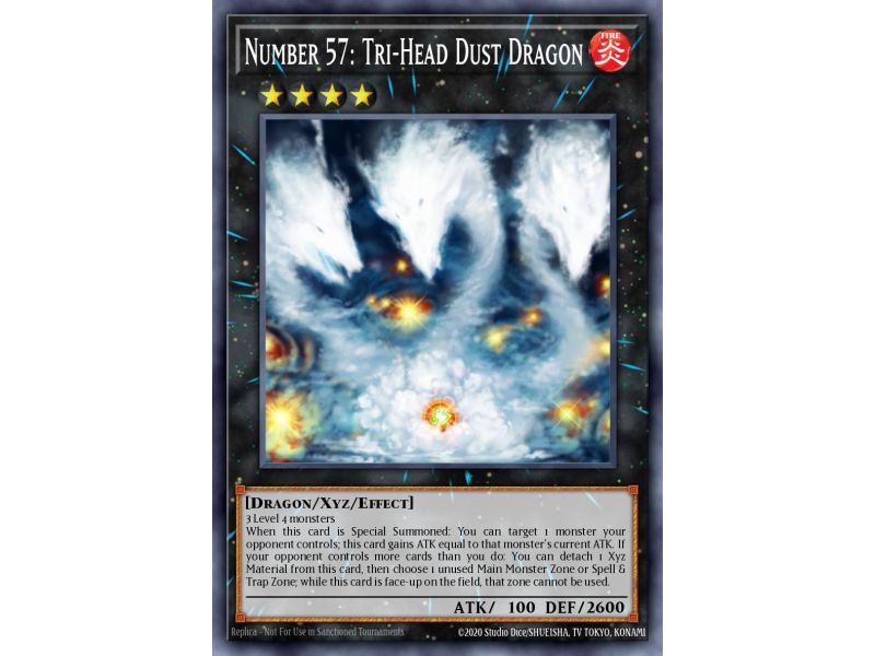 Number 57: Tri-Head Dust Dragon (Secret Rare)