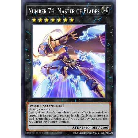 Number 74: Master of Blades (Secret Rare)