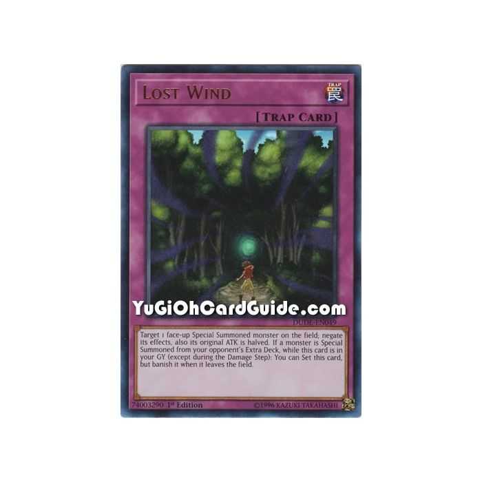 Lost Wind (Ultra Rare) – Duel Devastator | Carta YUGIOH en México