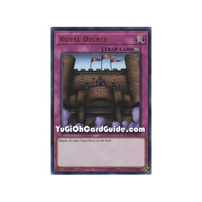 Royal Decree (Ultra Rare) – Duel Devastator | Carta YUGIOH en México