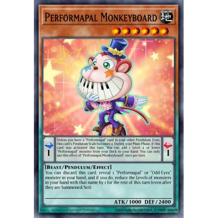 Performapal Monkeyboard (Super Rare)