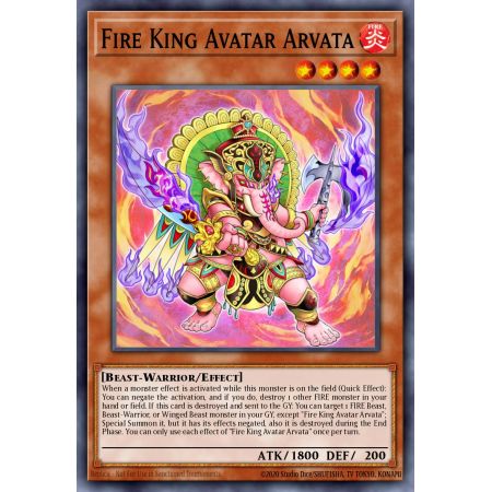 Fire King Avatar Arvata (Super Rare)