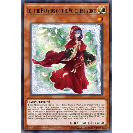 Lo, the Prayers of the Voiceless Voice (Ultimate Rare)